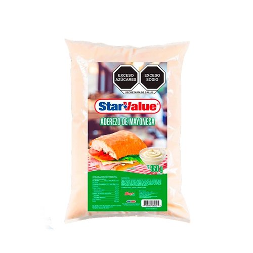 Aderezo Mayonesa Star Value 950 Gr Bolsa